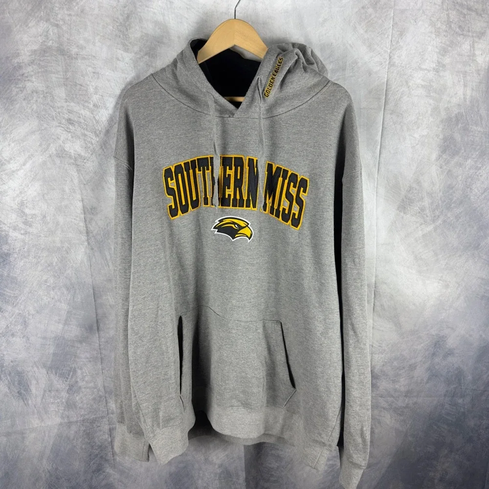 Stadium Athletics Southern‎ Miss Golden Eagles Hoodie Gray Mens XXL Sweatshirt